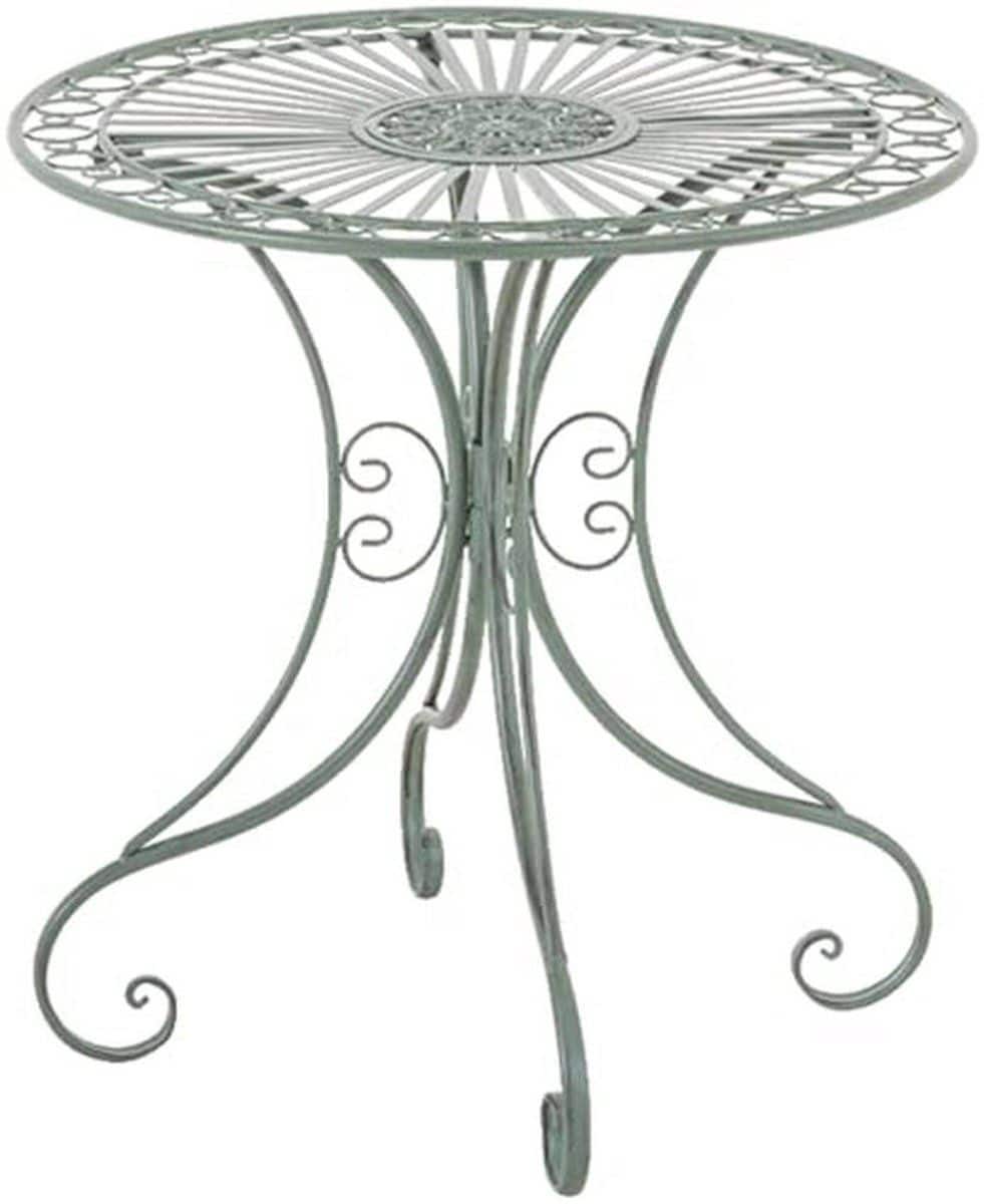 ronde bijzettafel voor tuin en terras in art nouveau stijl