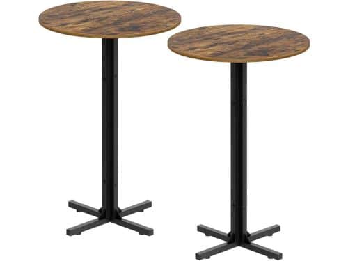 Ronde Hoge Bartafel Industrieel Stijl 90 cm Set van 2