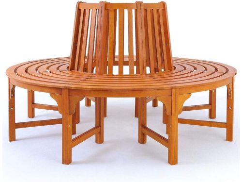 Ronde Houten Boombank 160 cm FSC Gecertificeerd Hout