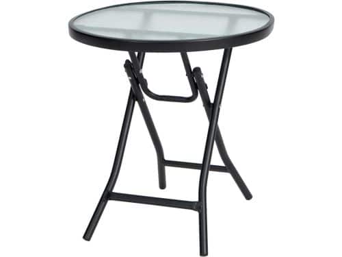 Ronde klaptafel - Balkontafel bijzettafel - Buiten zitten - Inklapbaar