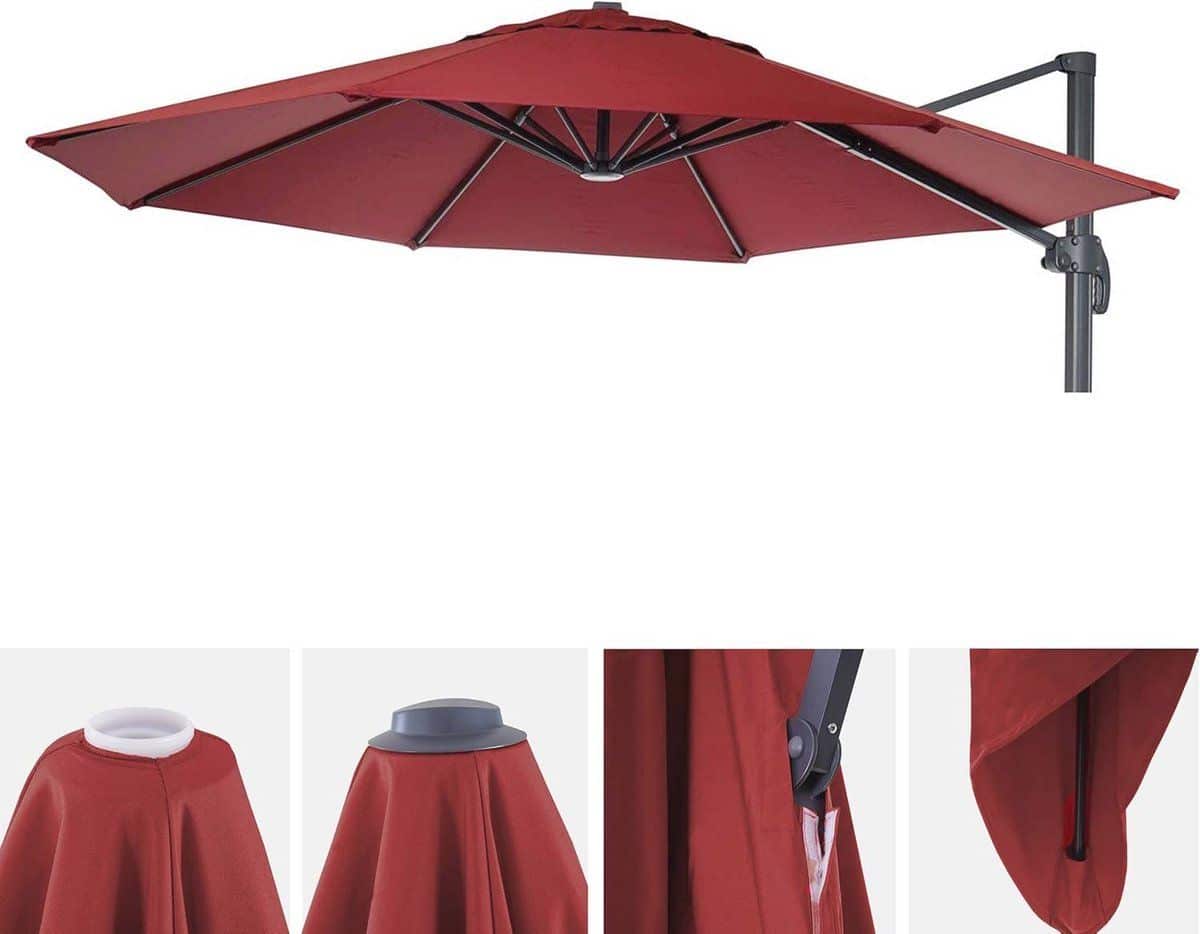 ronde parasolhoes voor Ø3,5 m parasol weerbestendige hoes voor