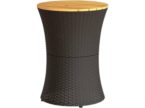 Ronde tuintafel - Bijzettafel terras - Buiten genieten - Polyrotan