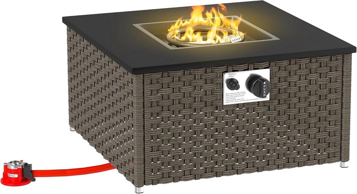rookloze vuurkorftafel met terrasverwarming 13 kw