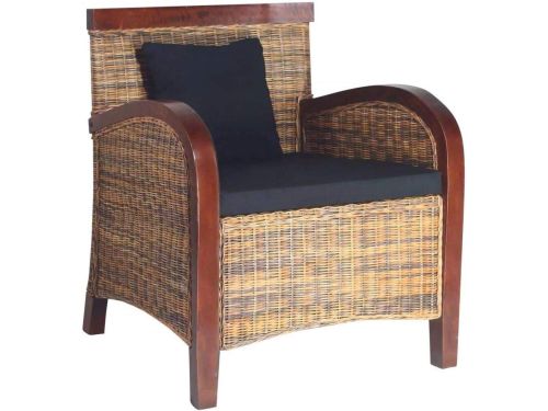 Rotan Tuinstoel - Lounge Chair - Buiten Zitten - Handgevlochten