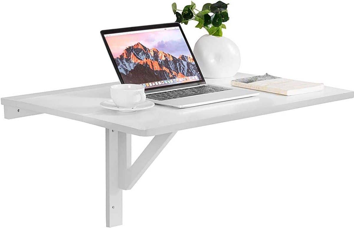 ruimtebesparende opklapbare wandtafel 80 x 60 x 45 cm