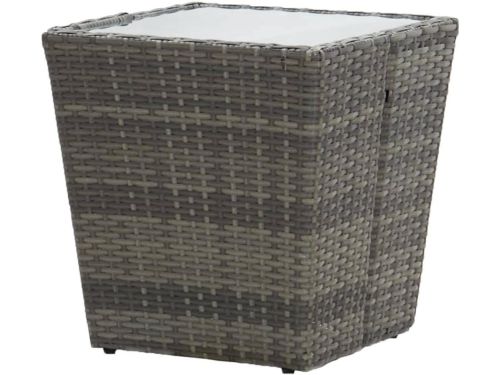 Rustieke bijzettafel - Tuinmeubel - Buiten genieten - Weerbestendig rotan