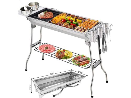 RVS Barbecue - Houtskool Grill - BBQ - Roestvrijstaal