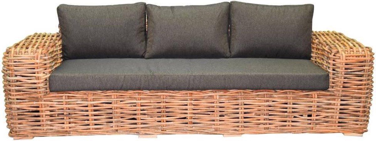 sabuga 3 zitsbank naturel rotan
