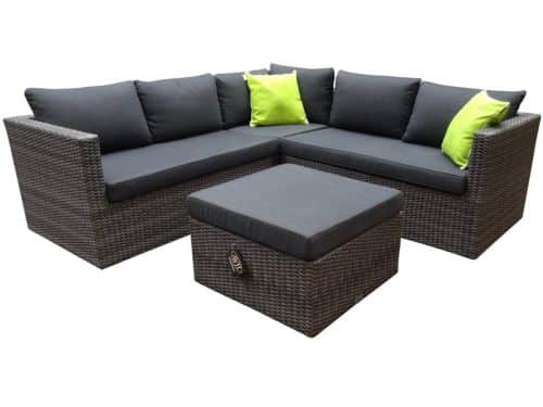 Sahara Gibson Hoek Loungeset 3-delig - Antraciet