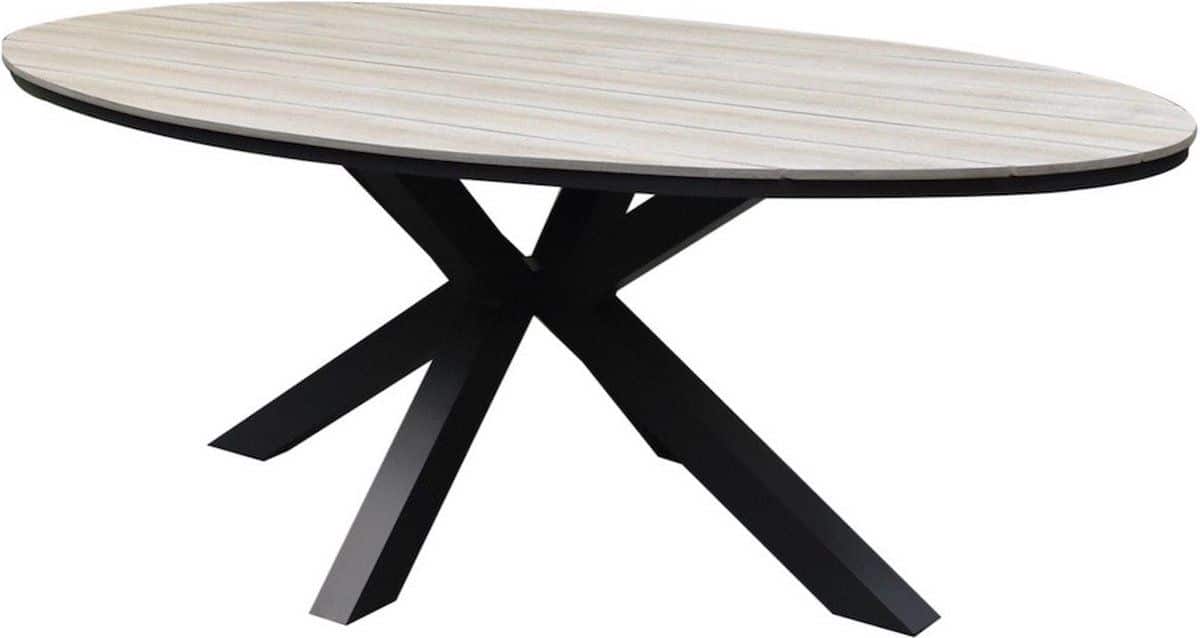 salvador dining tuintafel ovaal 180x100xh75 cm polywood