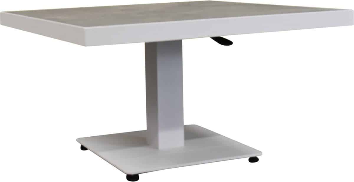 san sebastian lounge dining tuintafel 90x90xh46 h71 cm in hoogte verstelbaar