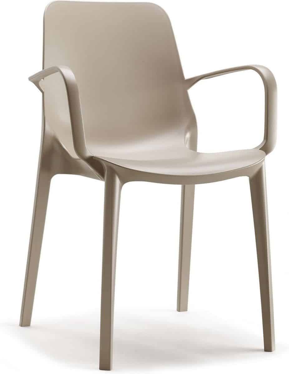 scab ginevra stapelbare tuinstoel taupe