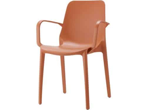 Scab Ginevra stapelbare tuinstoel - Terracotta