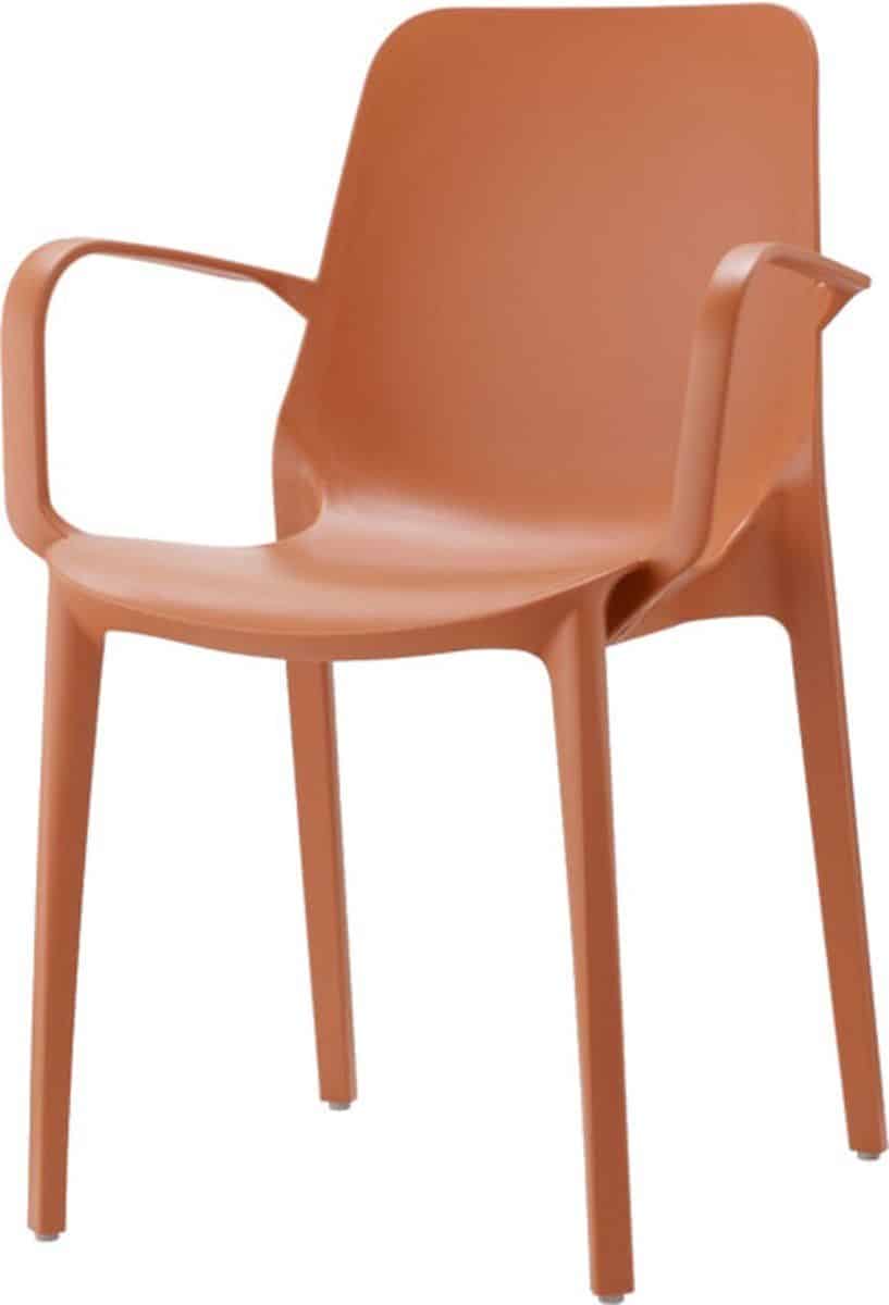 scab ginevra stapelbare tuinstoel terracotta
