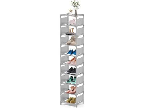Schoenenrek 10 lagen ruimtebesparende hoge schoen organizer 10 paar schoenenplanken