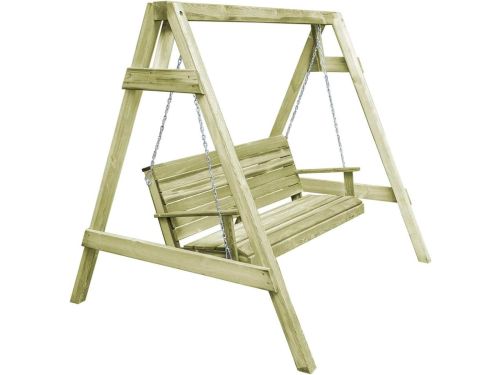 Schommelbank hout schommel geïmpregneerd grenenhout 205 × 150 × 157