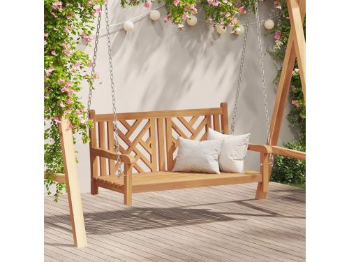 Schommelbank overig bruin 114 x 60 x 64 cm massief