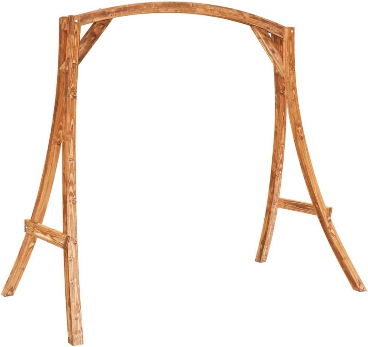 schommelframe massief hout gebogen voor schommelbanken en stoelen