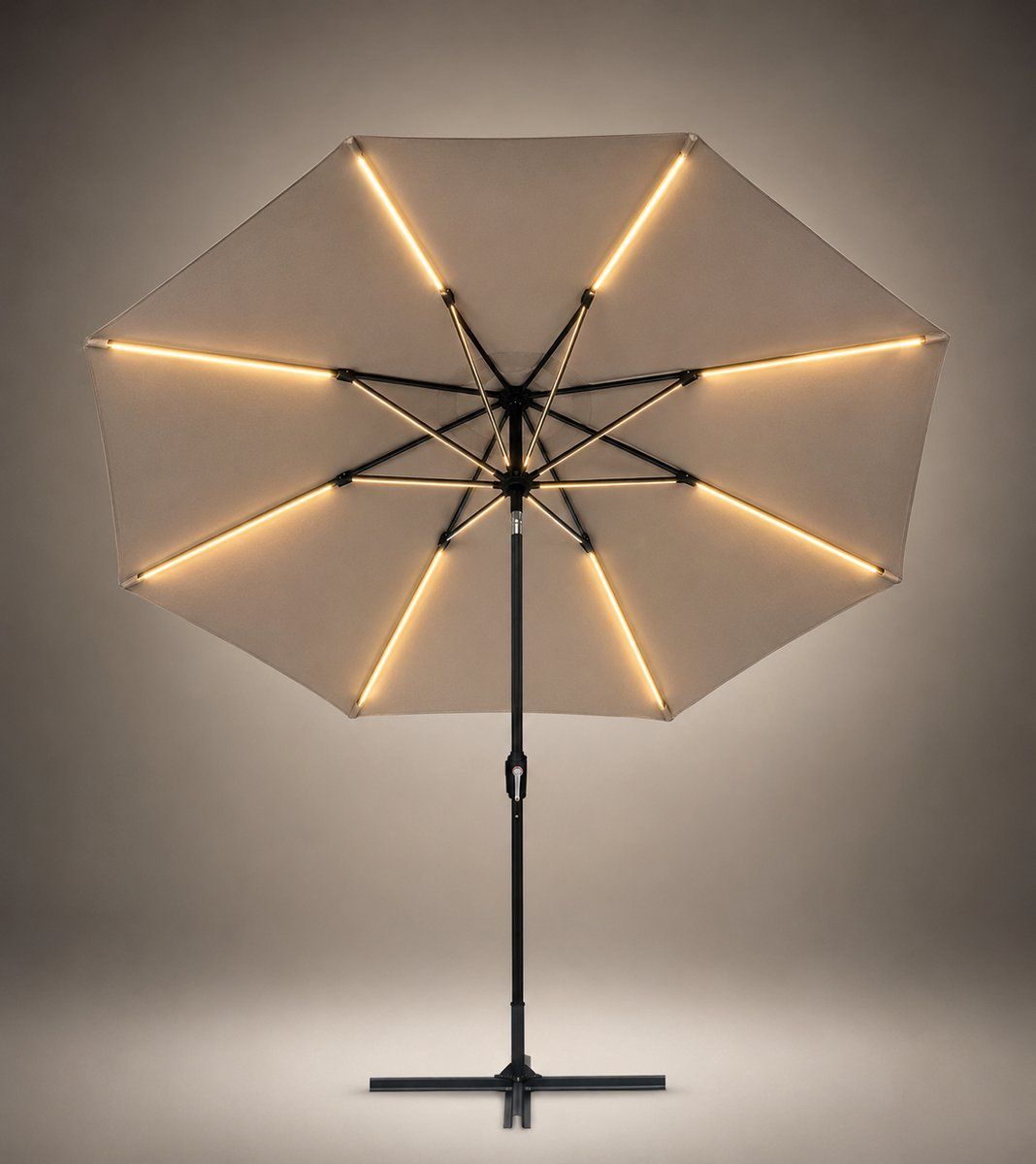 sens line 2206 ow s parasol met ledverlichting door solar..