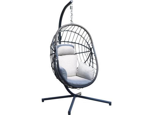 Sens-Line - Lisa hangstoel - Metaal - 103cm - Zwart