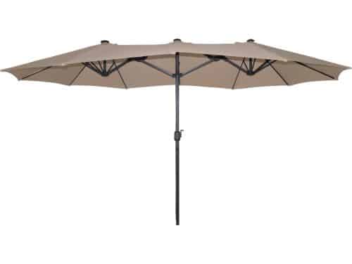 SenS-Line - Marbella Parasol Taupe 270x450 Cm - Grijs