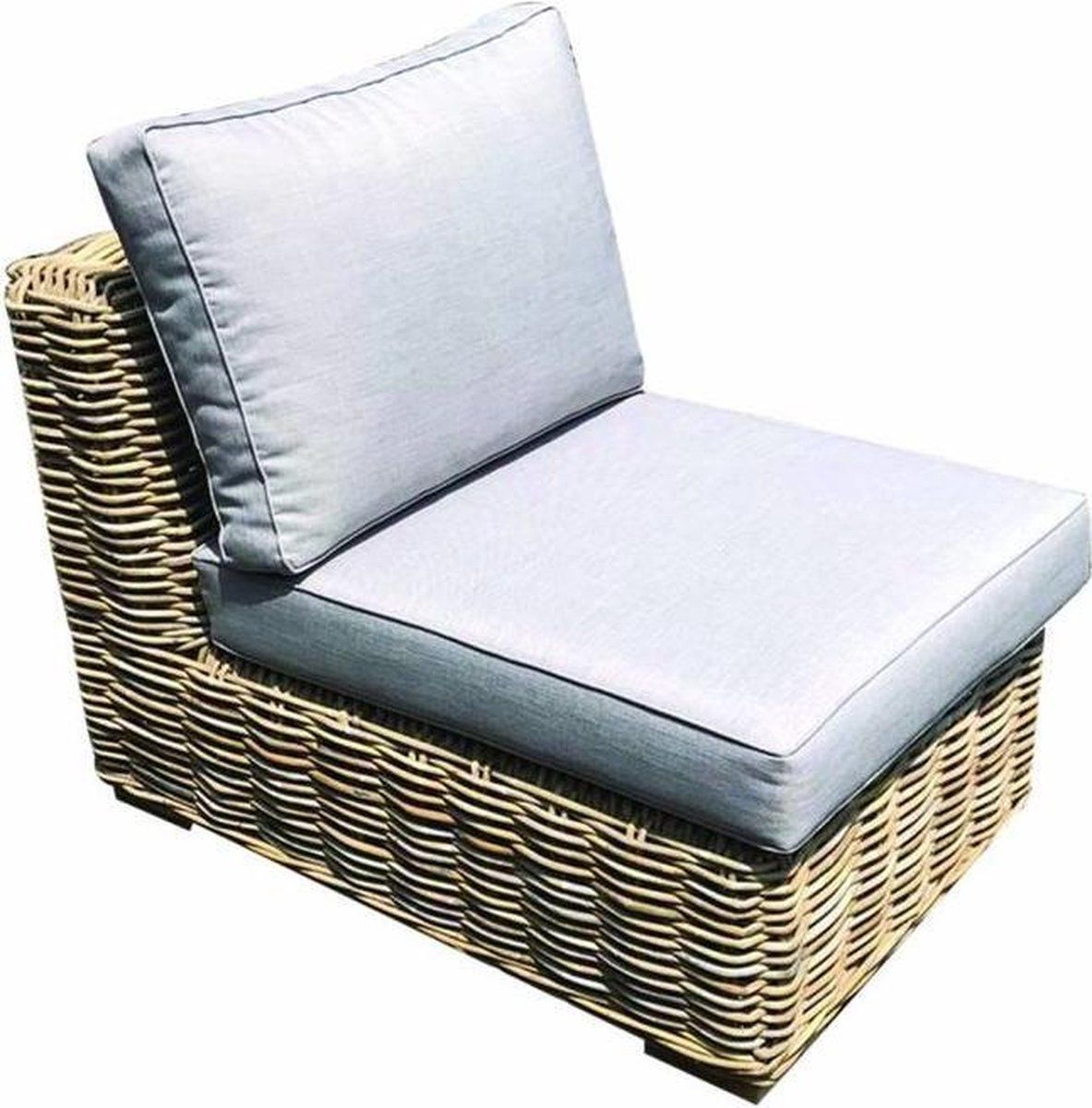 serva middenelement naturel rotan suntech grey