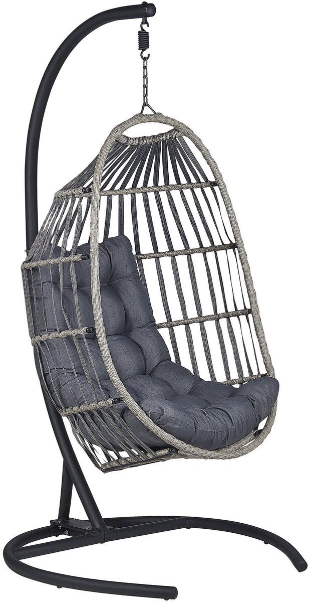 sesia hangstoel donkergrijs polyester