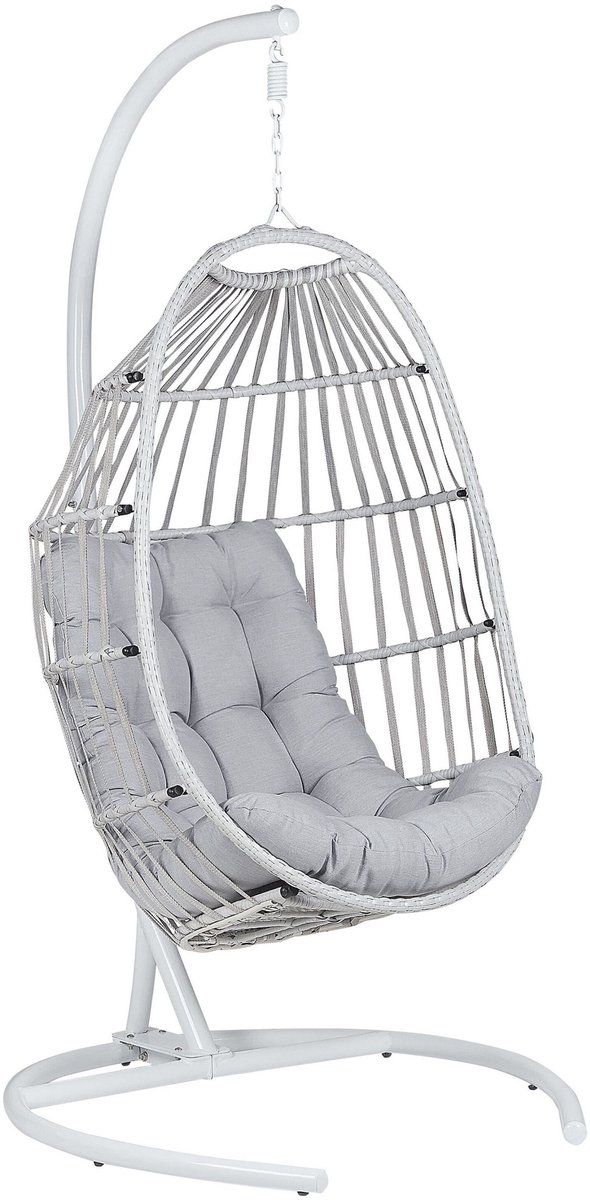 sesia hangstoel lichtgrijs polyester