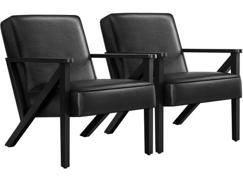 Set van 2 tv-fauteuils, relaxstoel, kunstleer, loungestoel, leunstoel