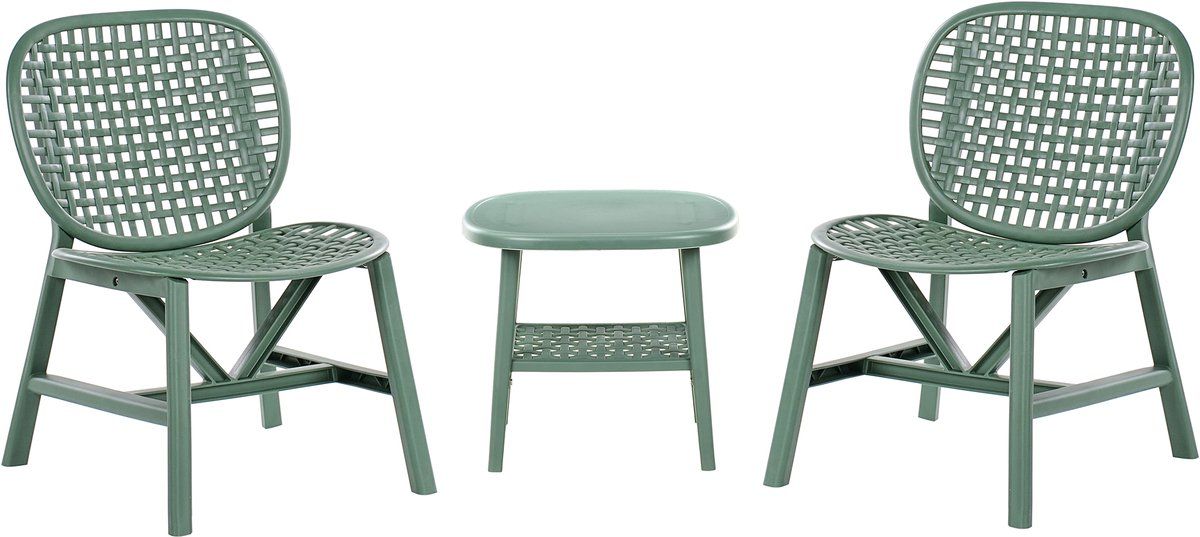sicelle bistroset groen polypropyleen