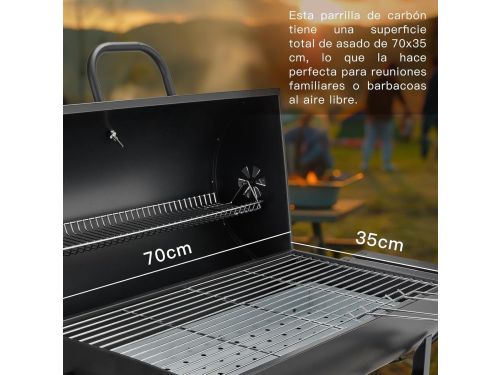 SmokeForge Titan XXL Houtskool BBQ Grill met Deksel