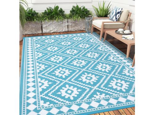 SnelShoppen - Extra Large Tuinmat 180x270cm Waterdicht Duurzaam Vouwbaar Recycled