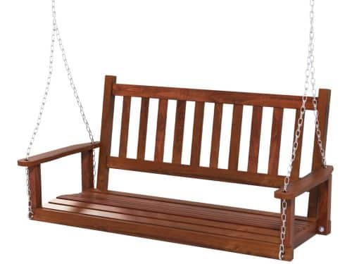 SnelShoppen - FANTASK 2-zits schommelbank van massief hout - Hangbank