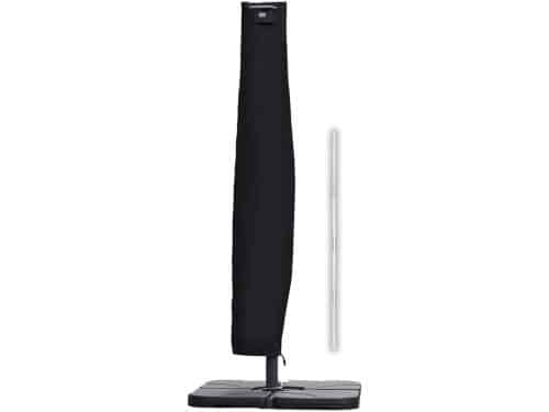SnelShoppen - Parasolhoes Zwart 260cm - Waterdichte Bescherming voor Tuinparasol