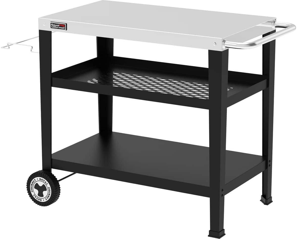 snelshoppen royal gourmet serveerwagen 3 etages roestvrij staal keukenwagen