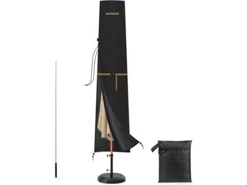 SnelShoppen - Tuin Parasolhoes Waterdicht met Rits en Telescopische Stok