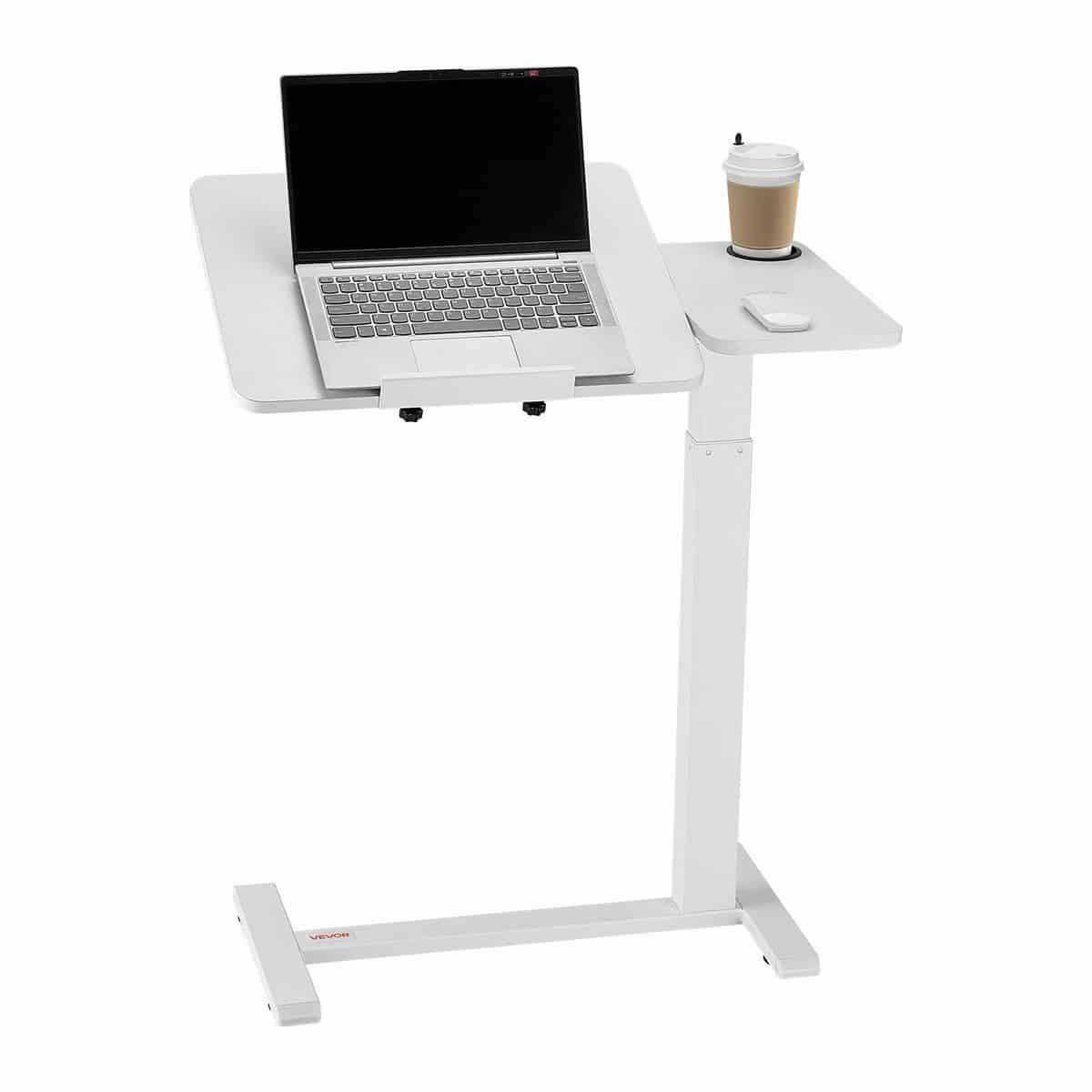 snelshoppen vevor overbedtafel mobiel bed bijzettafel met klaptafel, hoogte en