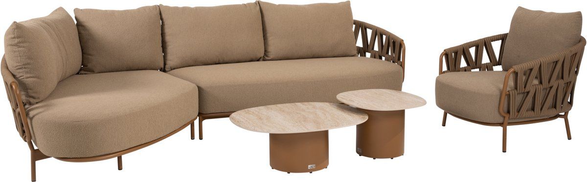 sofie biarritz chaise longue loungeset 5 delig keramiek amber 4
