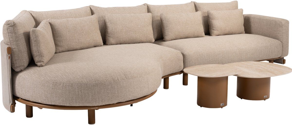 sofie safina modulaire chaise longue loungeset 4 delig keramiek amber