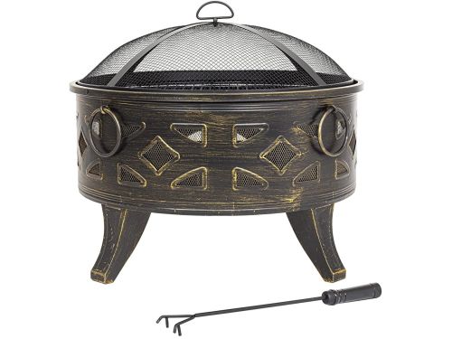 Solidchoice - Diepe Stalen Firepit met BBQ Functie