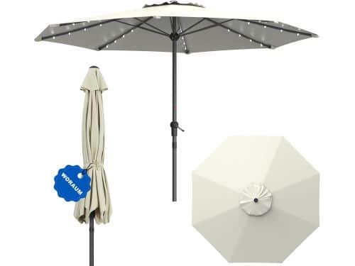 Soontrans - Parasol 350 cm - Met 32 LED-Lampjes -Tuinparasol