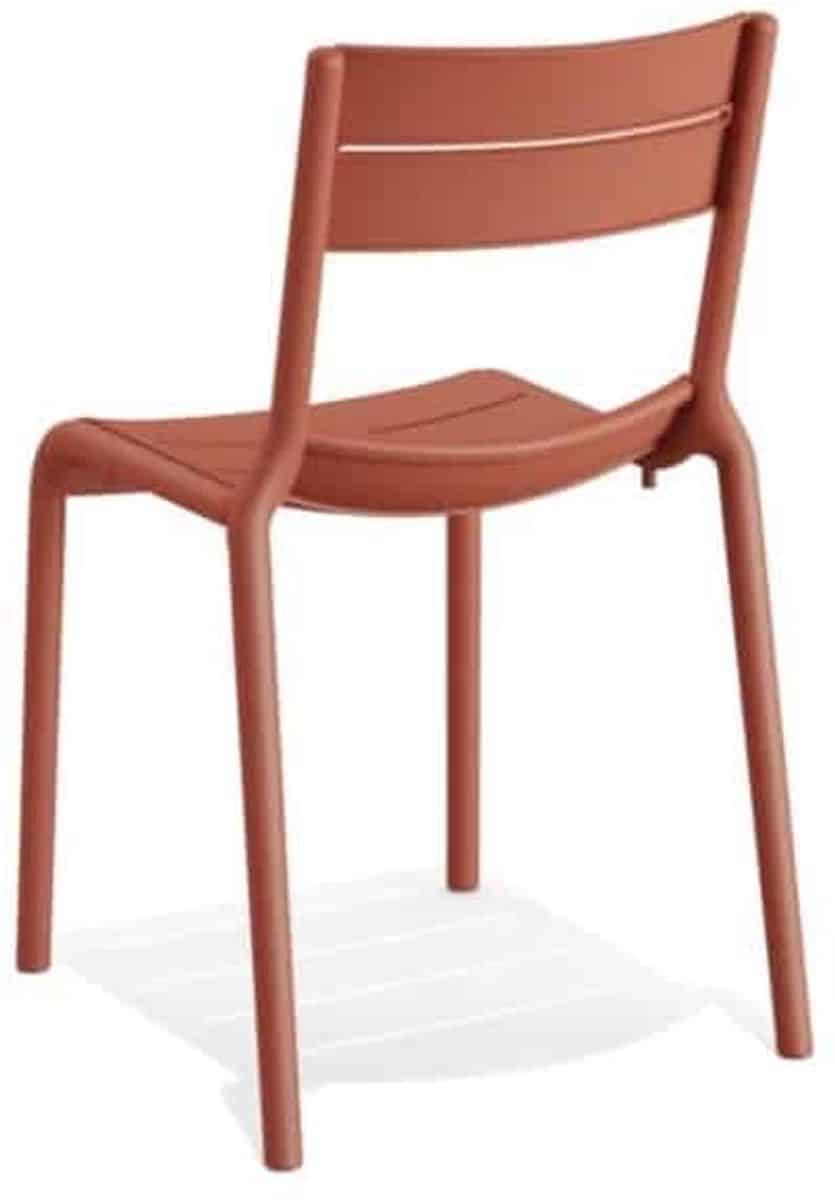 stapelbare kantinestoel 114 rood