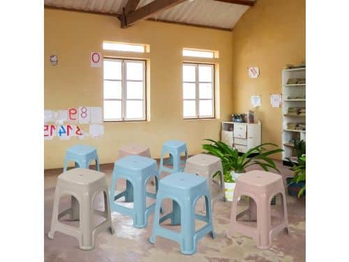 Stapelbare Plastic Stoelen - Krukjes Kinderen - Flexibele Zitting