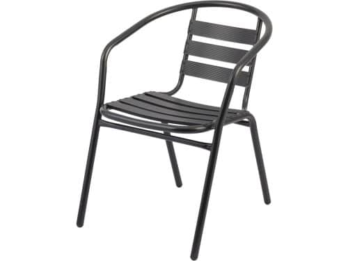 Stapelbare tuinstoel - Buitenstoel Armstoel - Terras Meubilair - Robuust
