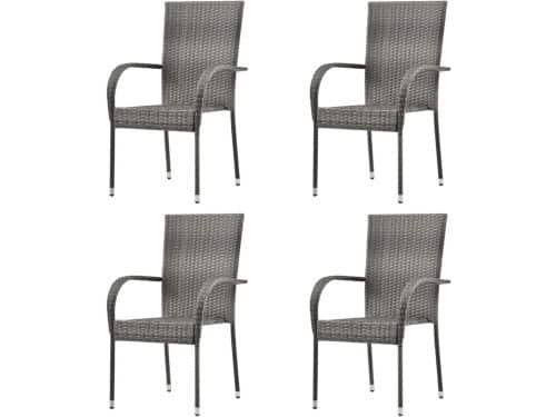 Stapelbare tuinstoelen - Buitenstoelen terras - Buiten dineren - Waterafstotend