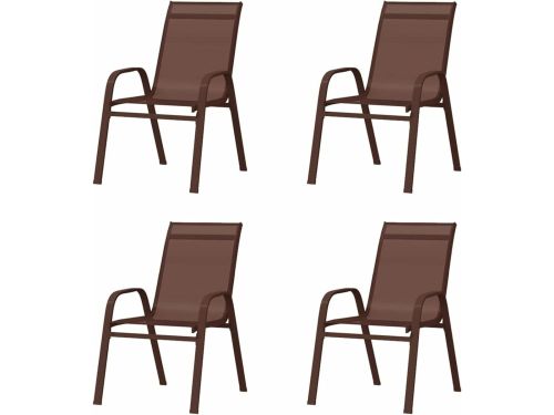 Stapelbare tuinstoelen - Eetstoelen buiten - Buiten dineren - Ruimtebesparend