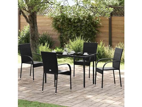 Stapelbare tuinstoelen - Outdoorstoelen polyrotan - Terras inrichten - Weerbestendig