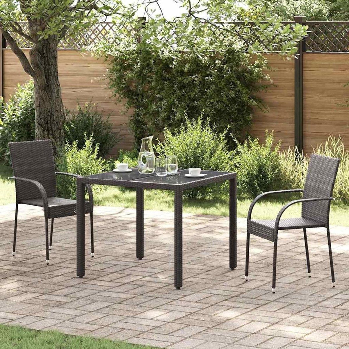 stapelbare tuinstoelen polyrotan stoelen balkonstoelen buiten zitten