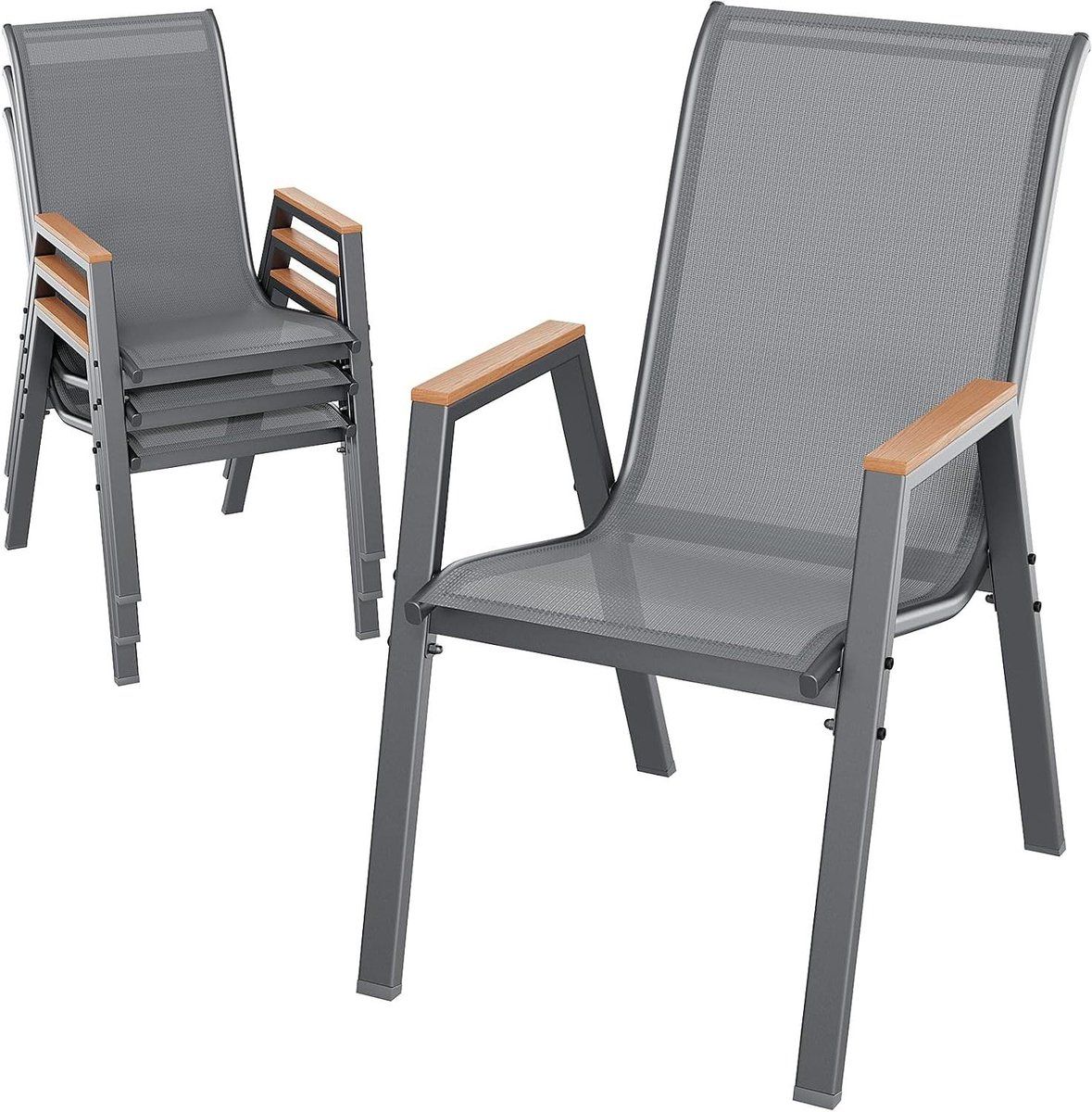 stapelbare tuinstoelen terrasstoelen balkonstoelen buiten zitten hoge