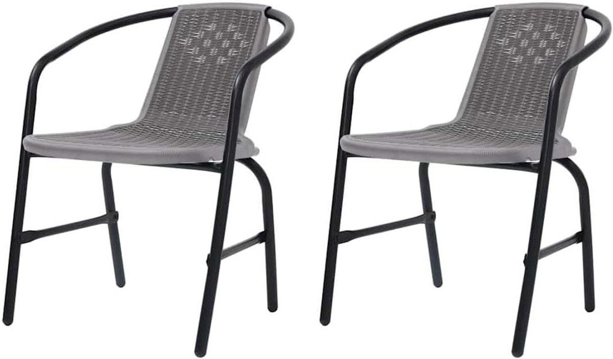 stapelbare tuinstoelen terrasstoelen buiten buiten ontspannen rotan look